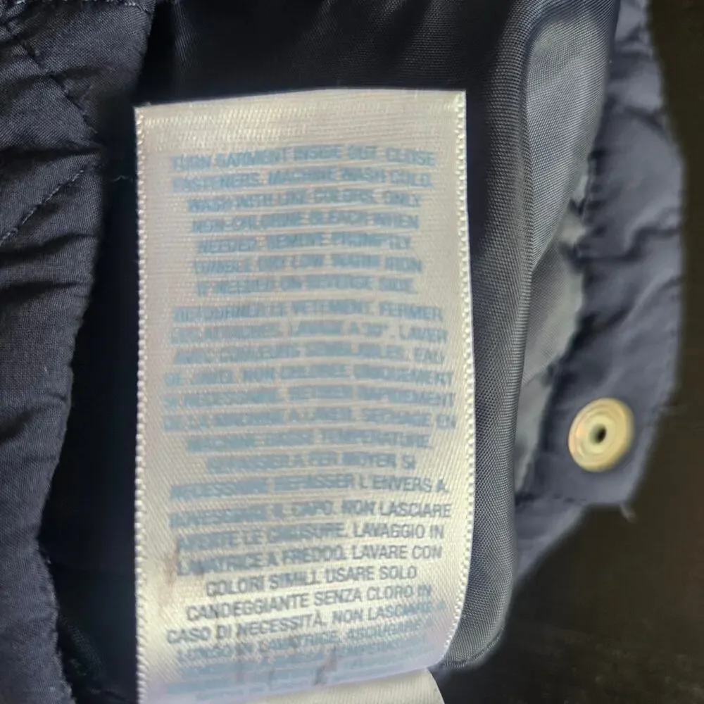Ralph Lauren Baby Quilted Barn Jacket Corduroy Preppy Snap Front 12 Months